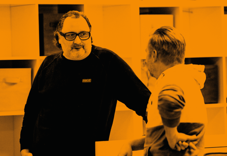 Gemeinsam stark: CEO Martin Haak und zukünftiger CEO Dietmar Hölscher leiten Change-Prozess bei brickfox