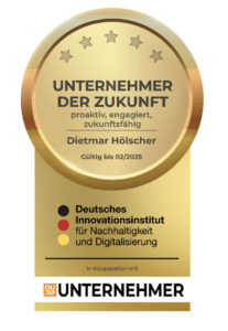 Preisauszeichnung Dietmar als Unternehmer der Zukunft