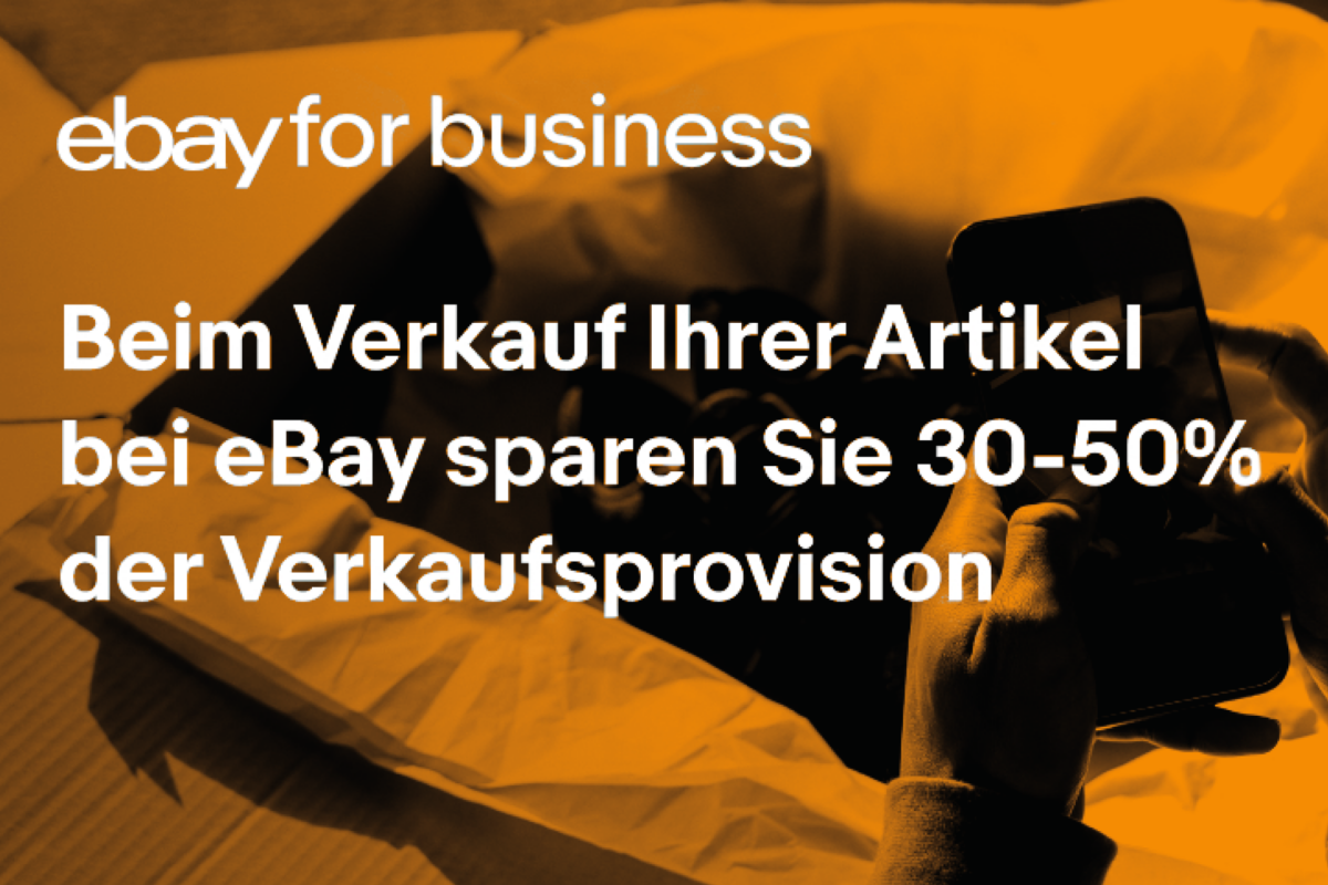 Hinweis für Verkäufer, die über ebay for business verkaufen.