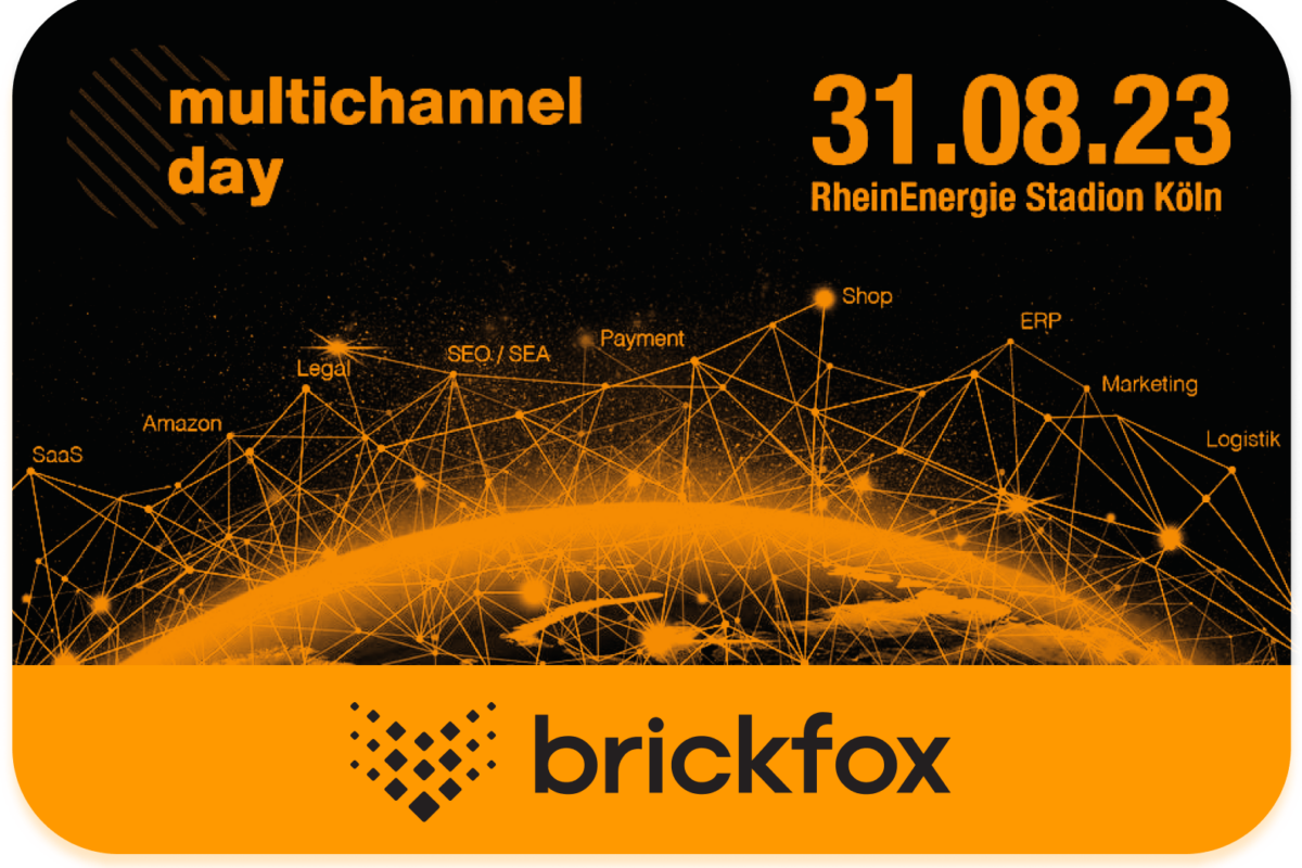 Logo des Multichannel day 2023 von brickfox