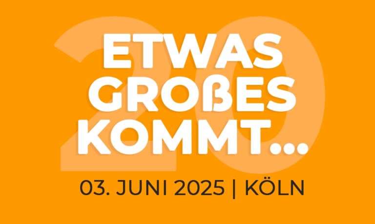 Etwas Großes kommt … und du solltest dabei sein.