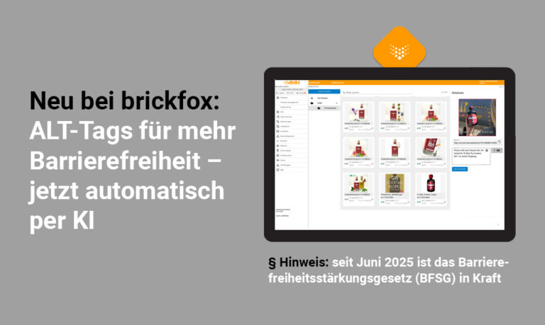 Neu bei brickfox: ALT-Tags für mehr Barrierefreiheit – jetzt automatisch per KI