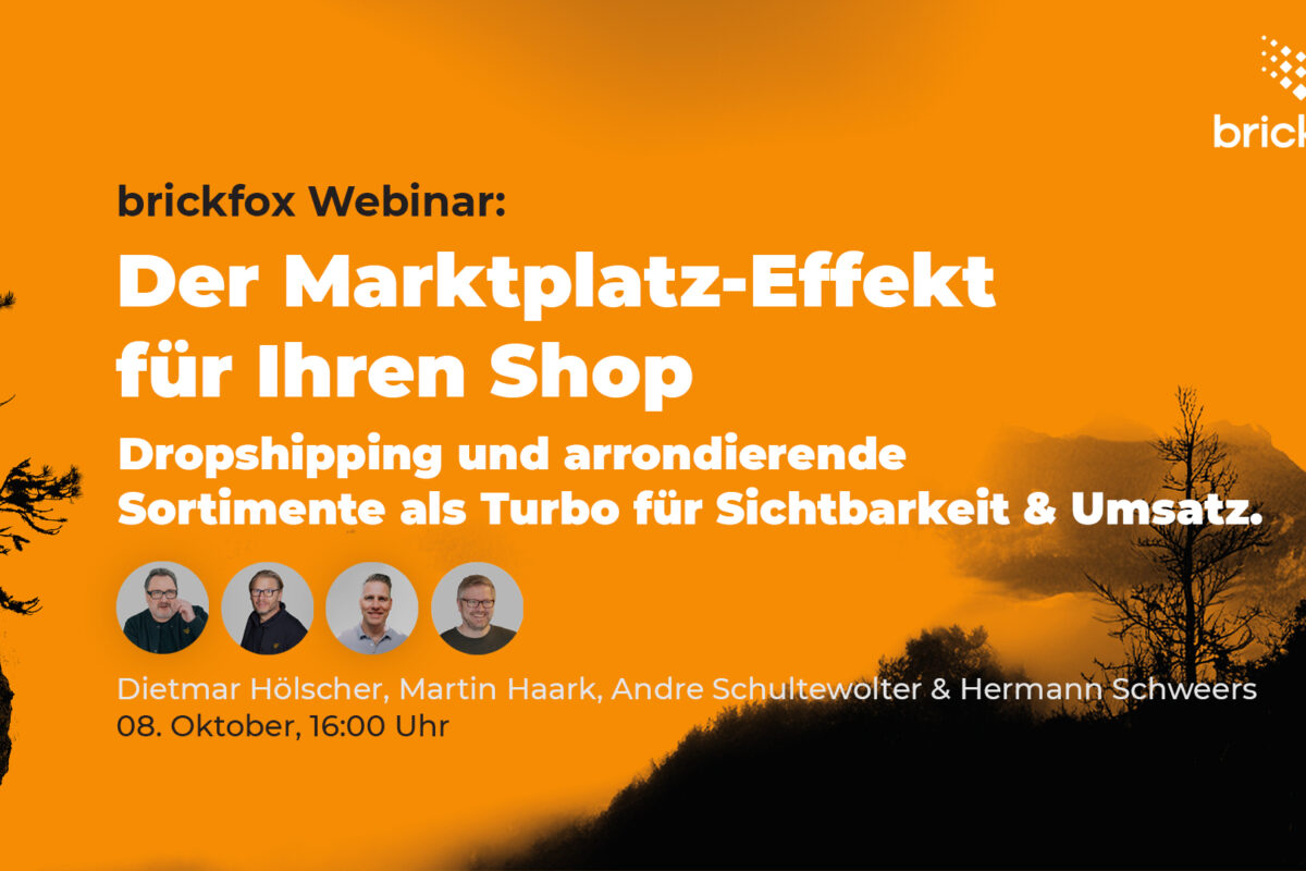 neues Webinar bei brickfox: Der Marktplatz-Effekt für Ihren Shop