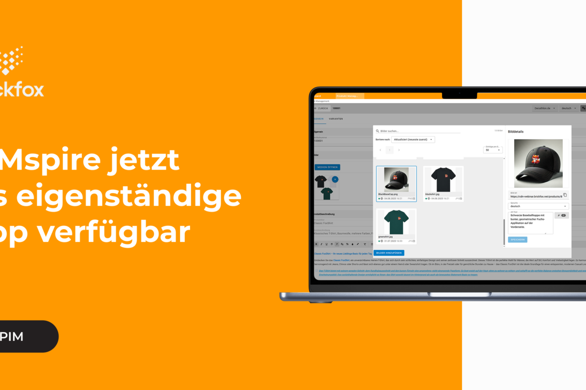 Blick auf Laptop Bildschirm mit schwarzen Cap und T-Shirt wo Alt-Texte zu den Bildern erstellt werden.