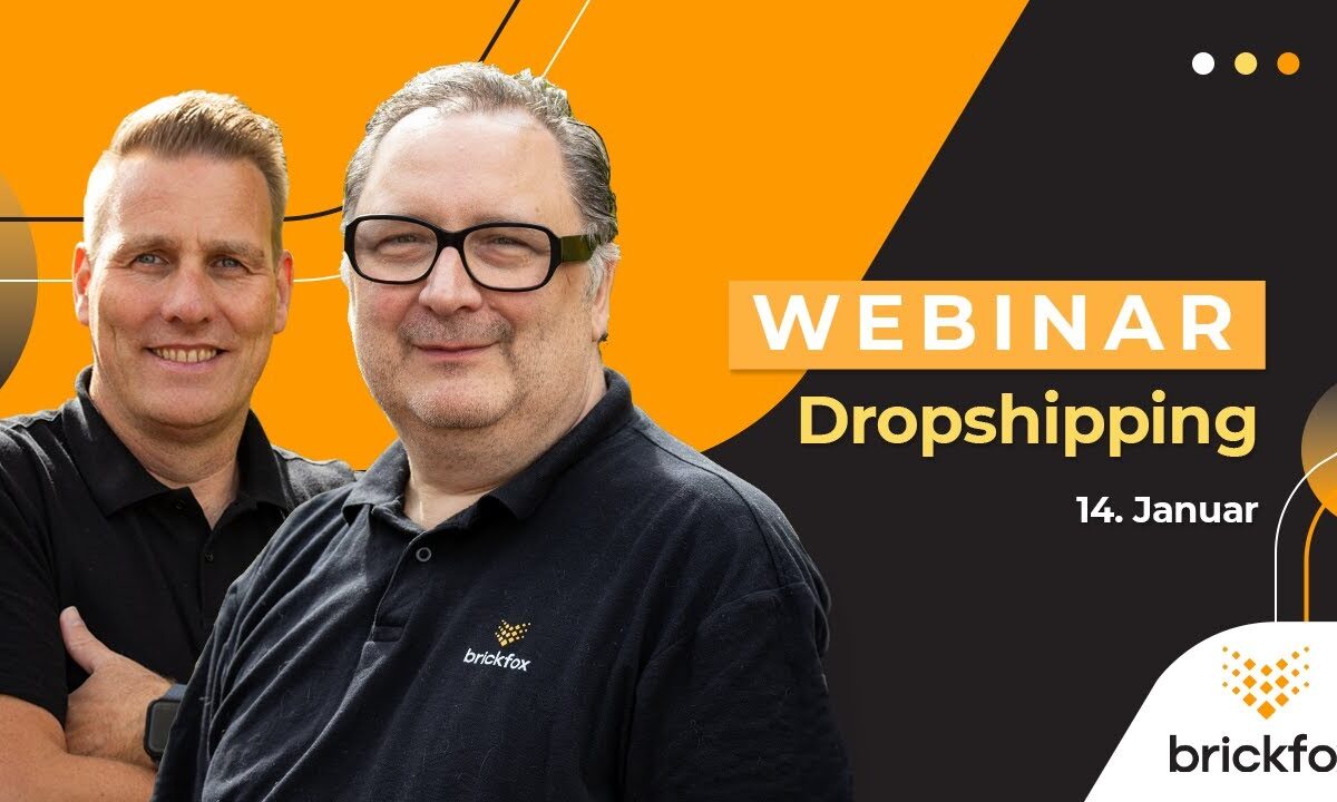 Andre und Dietmar geben ein Webinar zum Thema Dropshipping.