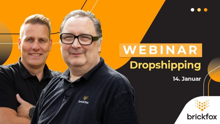 Dropshipping-Webinar verpasst? Hier geht es zur Aufzeichnung!