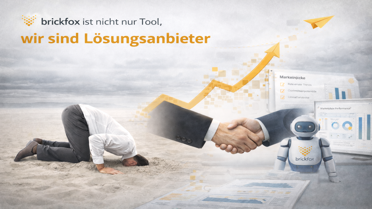 Nicht den Kopf in den Sand stecken. brickfox hilft beim e-commerce.